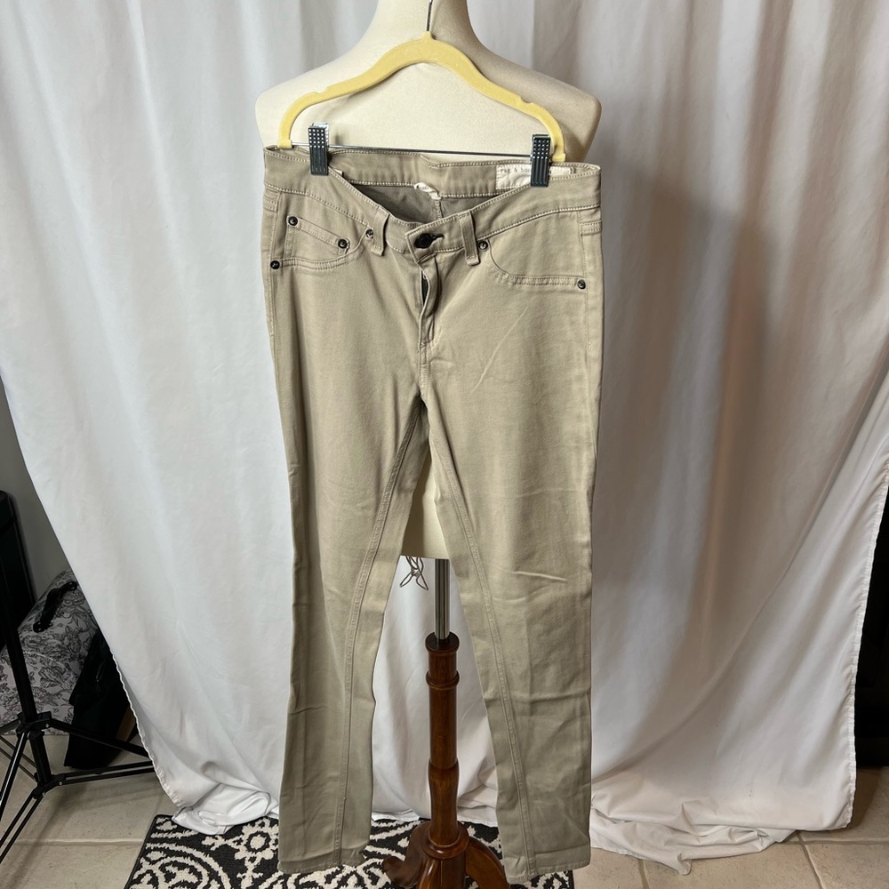 🤍 Rag & Bone Bone / Khaki Skinny Jeggings – Size 28 🤍